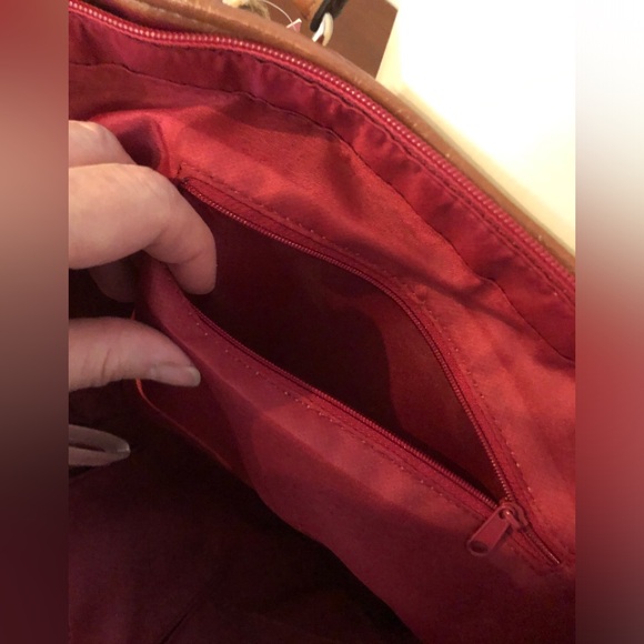 New Super cuteTote Computer Bag, Handbag, Red waterproof fabric with Handles zip - Picture 4 of 13